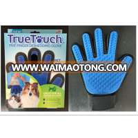 Pet Grooming Glove Brush, Five Finger Deshedding Glove